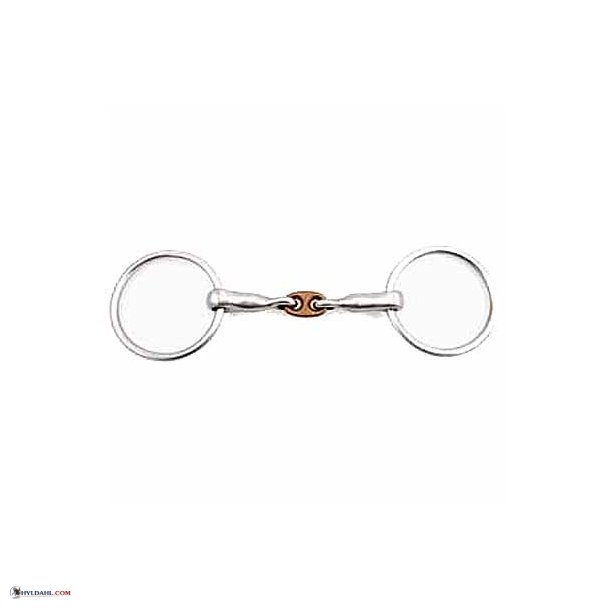 Tredelt med kobberplade