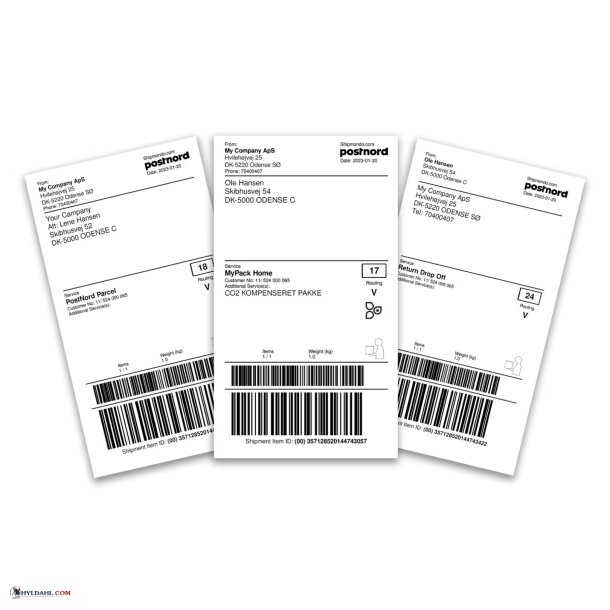 Returlabel PostNord